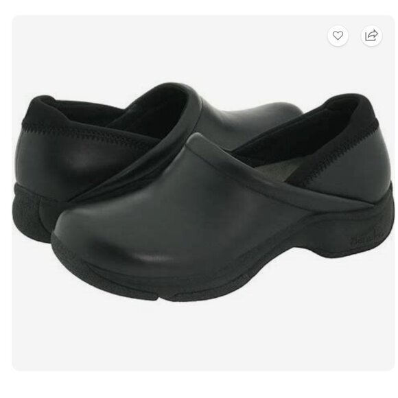 Dansko Kelsey Clogs 7.5–8 – Black, Leather, Nurse/Work/Teacher Friendly, Slip-On - Picture 1 of 14